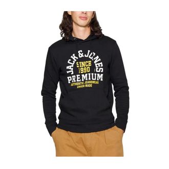 Jack & Jones Hoodies - Heren - Hoodies - Zwart - S - Katoen - Hoodies & sweatvesten