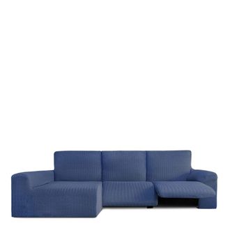 Eysa Funda de sof&aacute; chaise relax biel&aacute;stica izquierda azul 250 - 360 cm