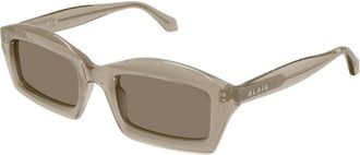 Alaia AA0089S 003 Womens Sunglasses Brown Size 53