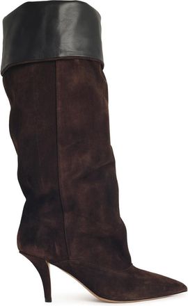 PARIS TEXAS ines Reverse 75 Chocolate Suede Boots