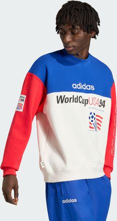adidas adidas Performance Mens Graphic Sweatshirt - Blue & Red Cotton - Size X-Large