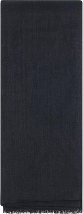 Brunello Cucinelli Black Cashmere Womens Scarf