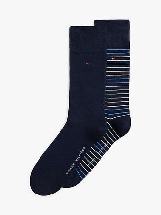 Tommy Hilfiger 2-Pack Stripe Flag Embroidery Socks