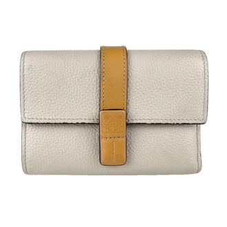 Loewe Brown Grayish Leather Wallet (Tri-Fold) (Pre-Owned)