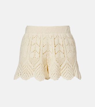 Zimmermann Shorts Awaken in crochet di pizzo