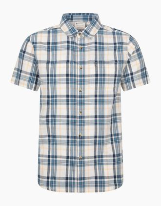 Mountain Warehouse Mens Mountain Warehouse Mens Cotton Shirt - Blue - Size: Regular/36