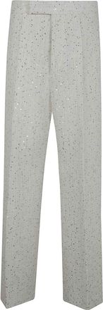 SAPIO Braided Sequins Wide Leg Trousers