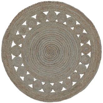 Safavieh Alfombra contempor&aacute;neo de yute gris, 122 cm