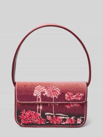 Staud Handtasche mit Pailletten Modell TOMMY in Hellrot, Gr&ouml;&szlig;e 1