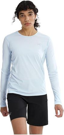 Arc'teryx Sunna Crew Long Sleeve Womens Clothing Alpine Blue : XXS, Polyester