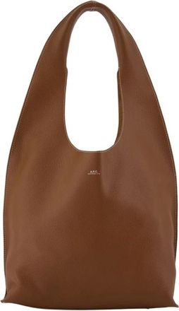 A.P.C. Le Neige Clou Shopper Bag - Dames - Shoppers - Bruin - ONE Size - Leer - Tassen