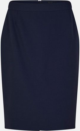 HUGO BOSS Womens Vilea Knee Length Pencil Skirt in Navy - Size 14 UK
