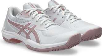 Asics Tennisschuh ASICS GAME FF CLAY, Damen, Gr. 37,5, wei&szlig;, morganite, Textil, Schuhe Tennisschuh, Sandplatzschuhe f&uuml;r Aschepl&auml;tze