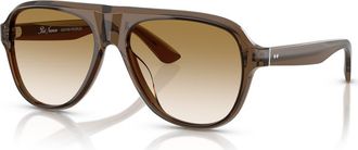 Oliver Peoples 54mm Pilot optical glasses in Dark Brown at Nordstrom