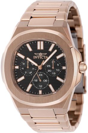 Invicta Speedway 48524 Heren Horloge - Quartz Uurwerk - Roestvrij Staal met bruine Wijzerplaat - 41mm