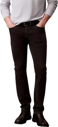 Calvin Klein Jeans Jeans met rits en knoopsluiting met zakken - Heren - Slim Fit Jeans - Zwart - W31 L32 - Katoen - Jeans