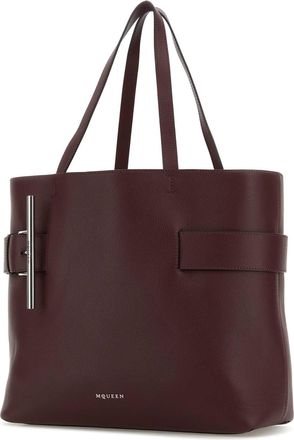 Alexander McQueen Womens Shopper Tote Purple Calf