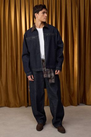 Trendyol MAN Heren Donkerblauw Effen Lang Regular fit Jassen
