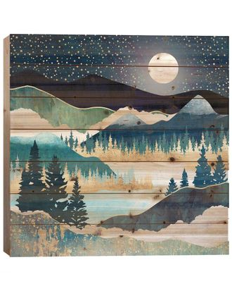 iCanvas Icanvas Star Lake Wood Print By Spacefrog Designs Wall Art