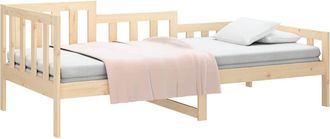 vidaXL Sof&aacute; Cama Sin Colch&oacute;n Madera Maciza De Pino 80x200 Cm Vidaxl