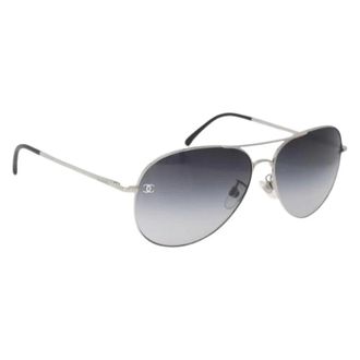 Chanel Occhiali da sole in metallo Pre-owned - - Pre-owned - Donna - Grigio - ONE SIZE