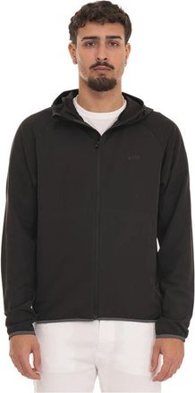 HUGO BOSS L Commuter Hooded Harrington Jas - Heren - Zomerjassen - Zwart - L - Polyester - Jassen