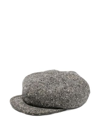 Yohji Yamamoto tweed hat - men - Fabric - L - Black