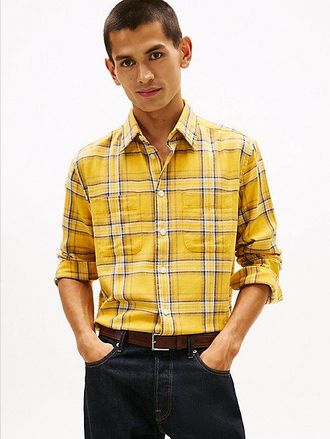 Tommy Hilfiger Relaxed Fit Textured Twill Check Shirt
