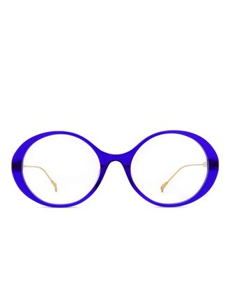 Eyepetizer Olympia bril met rond montuur - Blauw