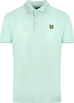 Lyle & Scott Acid Blue Branded Collar Polo Shirt