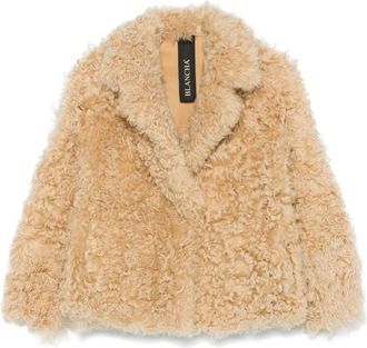 BLANCHA giacca in shearling - Marrone