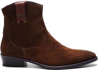 Carlos By Carlos Santana Zappa Cowboy Boot in Tobacco Brown Suede at Nordstrom, Size 11.5