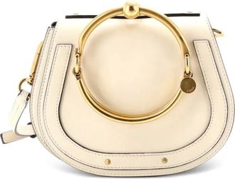 Chlo&eacute; Nile Leather Small crossbody bag - Beige