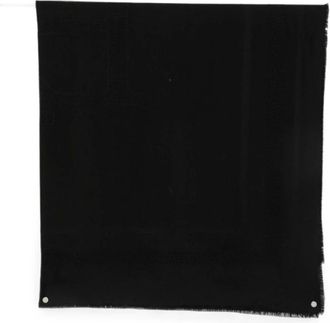 Elisabetta Franchi Accessoires, Dames, Zwart, ONE Size, Wol, Vierkante Sjaal