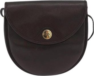 Dior Pre-owned Vintage Logo Schoudertas - Dames - Vintage Schoudertas - Bruin - ONE Size - Leer - Vintage