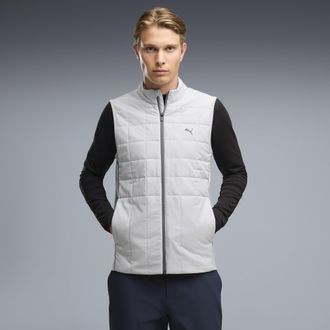 Puma Gilet da golf in pile CLOUDSPUN da uomo, Abbigliamento, Grigio, XXL