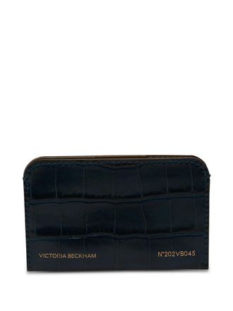 Victoria Beckham Leren pasjeshouder - Blauw