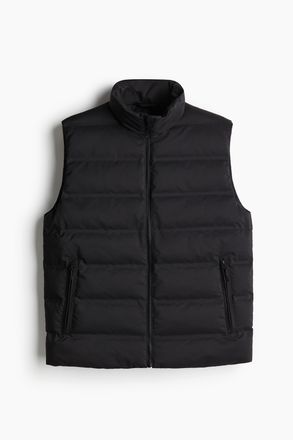 H&M Wasserabweisendes Puffergilet in Regular Fit - Schwarz