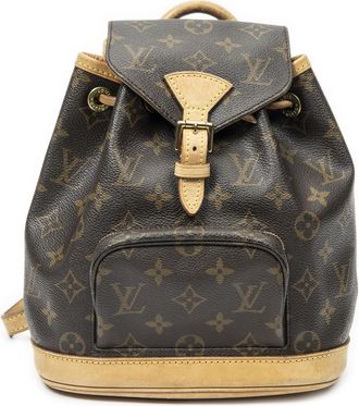 Louis Vuitton Pre-owned Womens Montsouris PM Backpack - Brown - One Size
