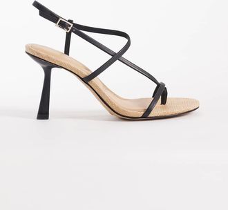 Aldo Aldo - Nallia - Sandali con tacco e fascette neri-Nero