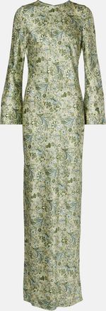 Veronica Beard Gemma printed silk-blend maxi dress