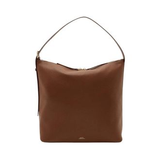 A.P.C. A.p.c., Dames, Tassen, Bruin, Maat: ONE Size Katoen