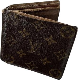 Louis Vuitton Pre-owned Leren Portemonnee - Dames - Vintage Accessoires - Bruin - ONE Size - Leer - Vintage