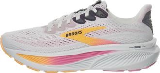 Brooks Womens Ghost 17 Running Shoes In Oyster/apricot/pink