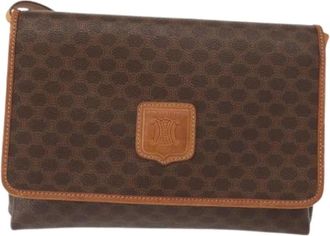 Celine Pre-owned Cross Body Bags, female, Brown, Size: ONE SIZE Pre-owned Canvas Crossbody Bag