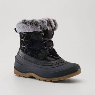 kamik Womens Snowvalley Winter Boots In Black/pink