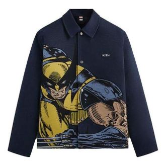 Kith For X-Men Wolverine Tapestry Coaches Jacket Nocturnal KHM010324-413