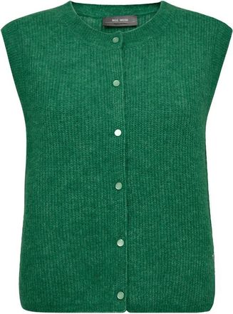 Mos Mosh Almine Gebreid Vest - Dames - Vesten - Groen - L - Truien & Vesten
