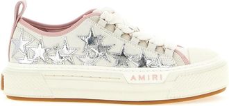 Amiri Metallic Stars Court Low - Dames - Sneakers - Grijs - 37 EU - Leer - Schoenen