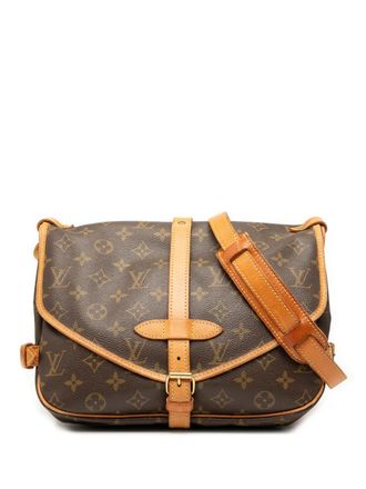 Louis Vuitton 1994 Monogram Saumur 30 crossbody bag - women - Leather/Fabric - One Size - Brown